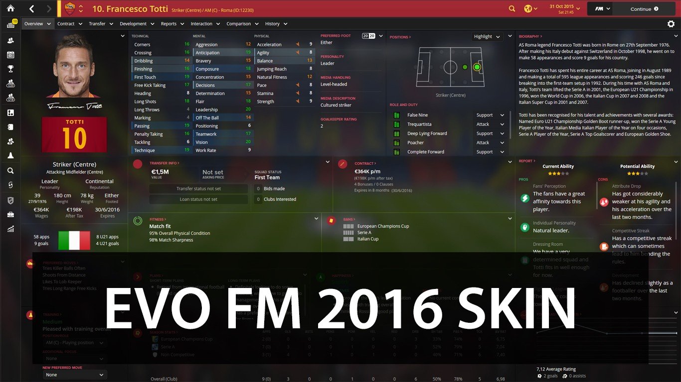 Evo FM 2016 Skin v1.3.0