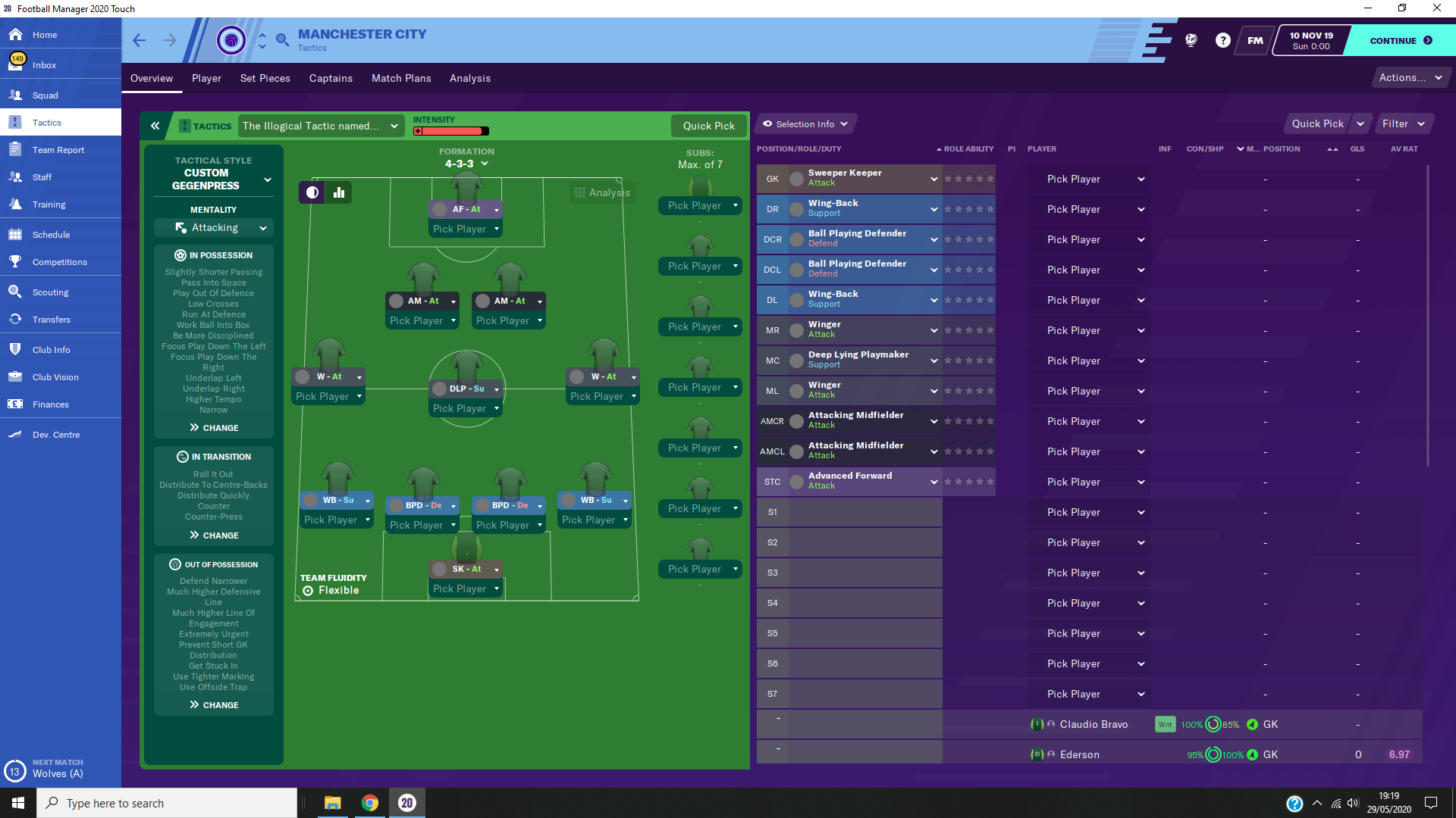 FM20] I found the website Rate my tactic, but i don't know how it works.  Are that score good? How can improve that? : r/footballmanagergames