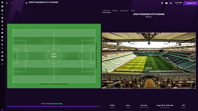 Stadium profile