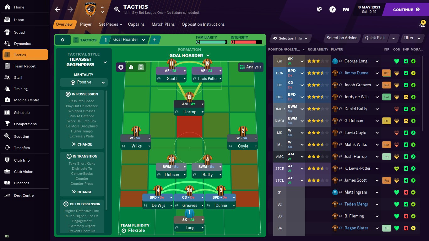 Building tactics around your best players in FM21