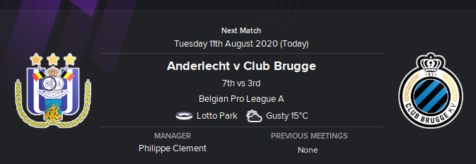 Belgian First Division A, RSC Anderlecht v Club Brugge