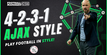 4-2-3-1/4-3-3 AJAX STYLE! BEAUTIFUL FOOTBALL FM22 TACTICS