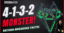 A MONSTER 4-1-3-2 | RECORD-BREAKING TACTIC | FM22 TACTICS