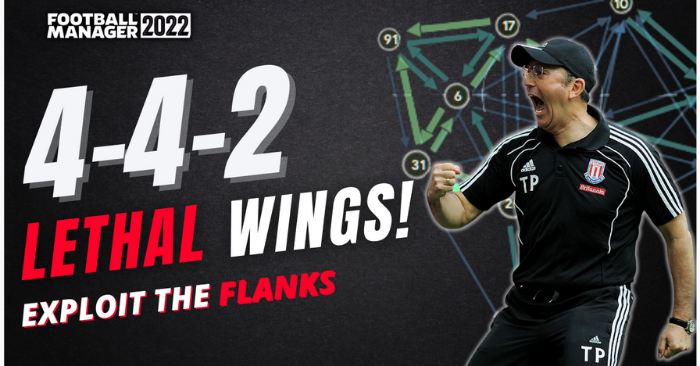 Football Manager 2022 Tactics - A LETHAL 4-4-2 EXPLOITING THE WINGS | BEST FM22 TACTICS