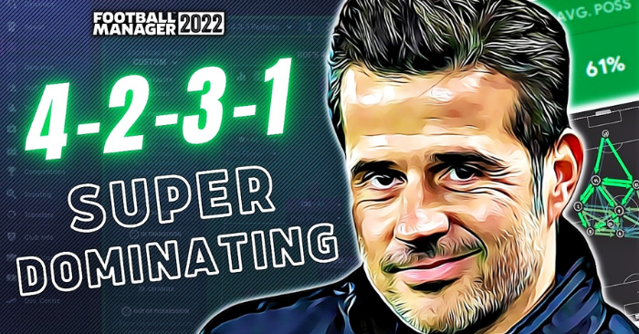 Football Manager 2022 Tactics - Super Dominating 4-2-3-1 125 Goals 60% Avg Poss