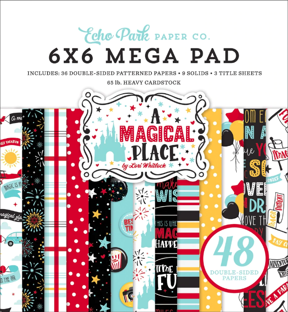 Sale price $11.49
A Magical Place Collection 6"x 6" Mega Paper Pad designed by Lori Whitlock for Echo Park. . The patterned papers include images of balloons, banners, fireworks, castles, airplanes, popcorn, and more.
For more details, you can call us at +1 801 717 9006 or visit our website now!
https://www.12x12cardstock.shop/collections/6x6-paper-pads/products/a-magical-place-6x6-mega-pad-echo-park