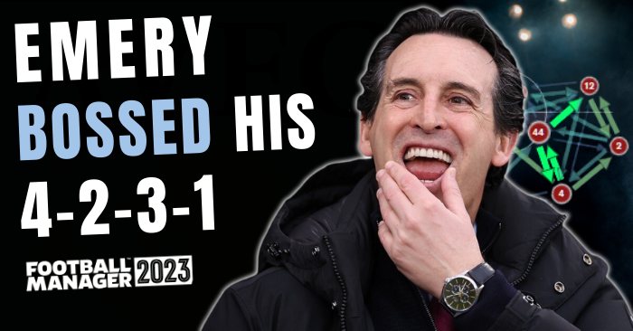 Football Manager 2023 Tactics - Unai Emery's 4231 OVERACHIEVES!!! The Striker Scoring A Lot