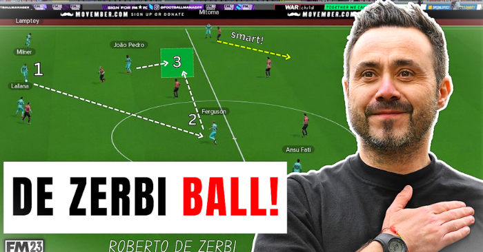 Football Manager 2023 Tactics - Roberto De Zerbi NEW 4-2-4 | MOST GOALS SCORED!