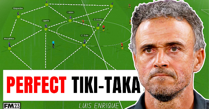 Football Manager 2023 Tactics - Luis Enrique SENSATIONAL 4-3-3 | 24,000+ Passes & 66% Posses