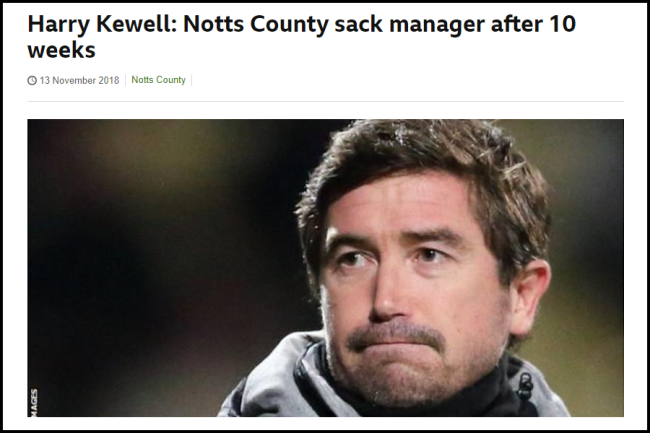 Notts County sacked