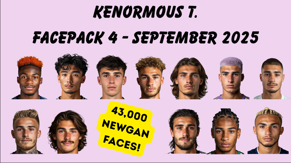 Football Manager 2024 Facepacks - KenormousT Facepack 4