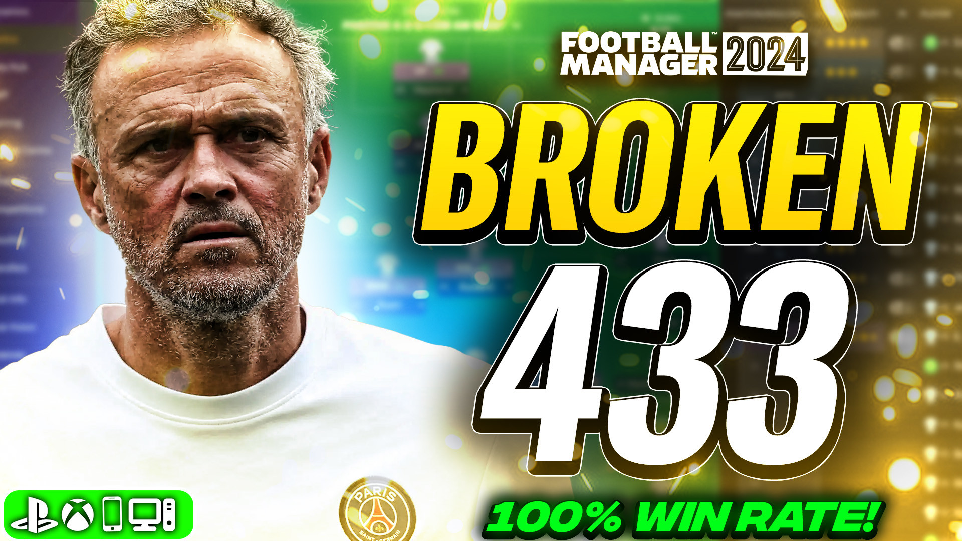 FM24’s Most BROKEN Tactic?! Luis Enrique 4-3-3 With 100% Win