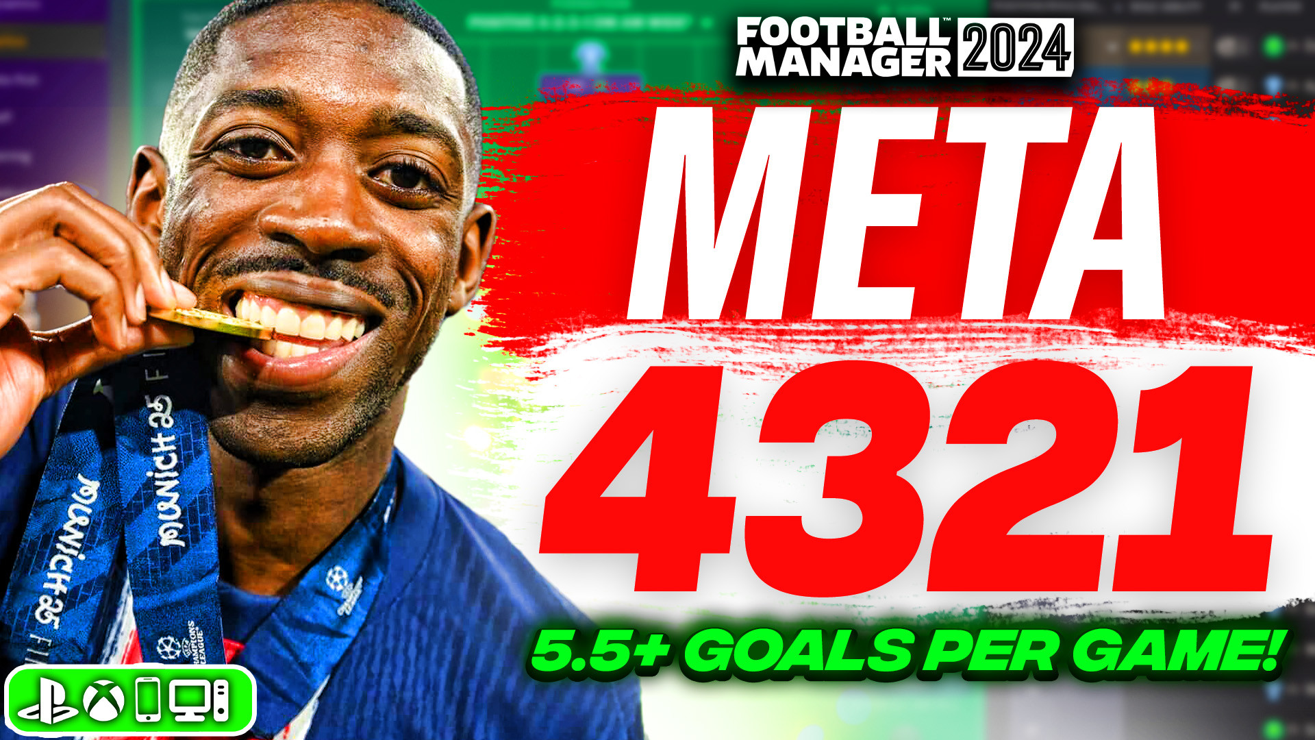 FM24 Meta 4321 Tactic DESTROYS Teams | 5.5+ Goals!