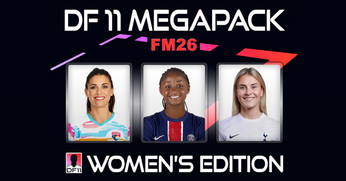 Football Manager 2026 Facepacks - DF11 Women's Megapack FM26