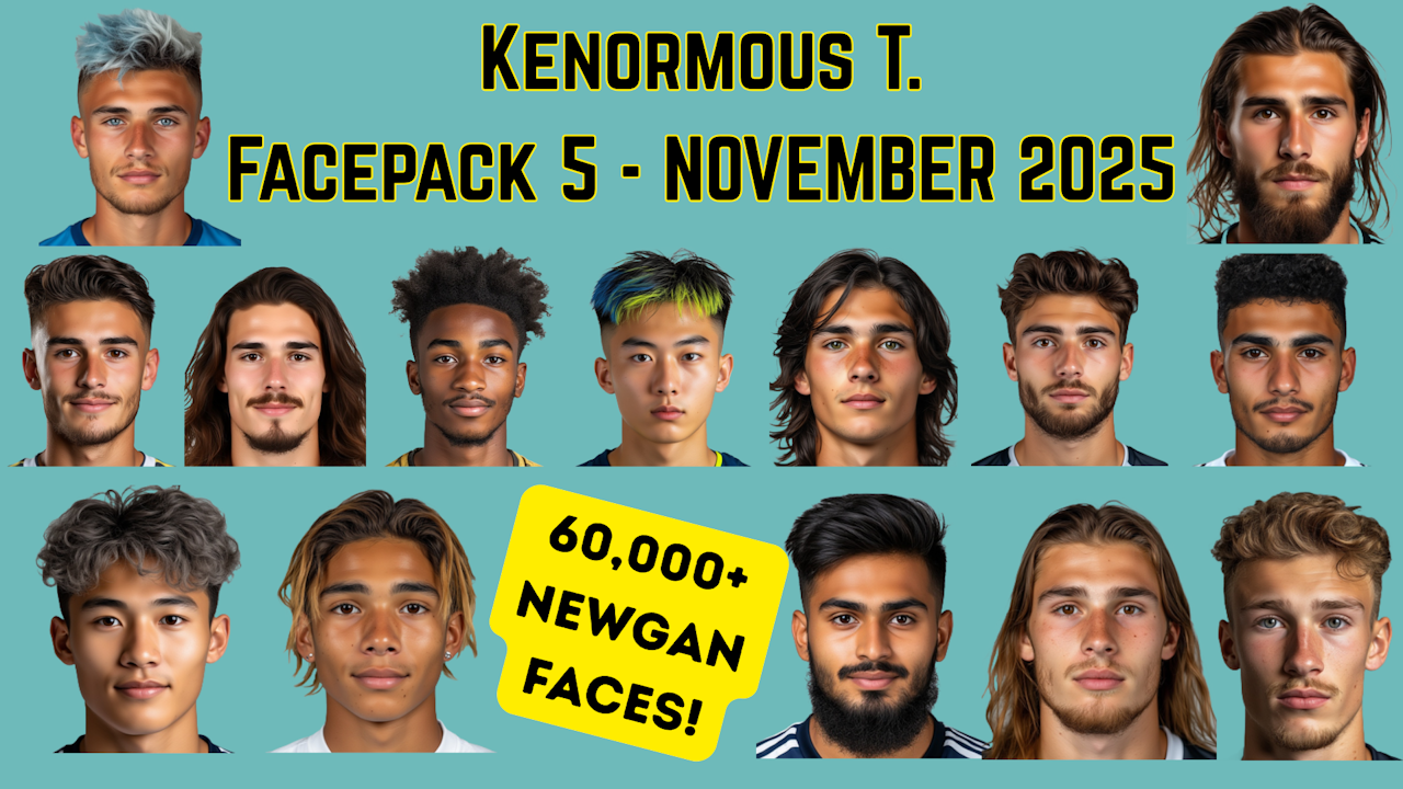 Football Manager 2026 Facepacks - KenormousT Facepack 5