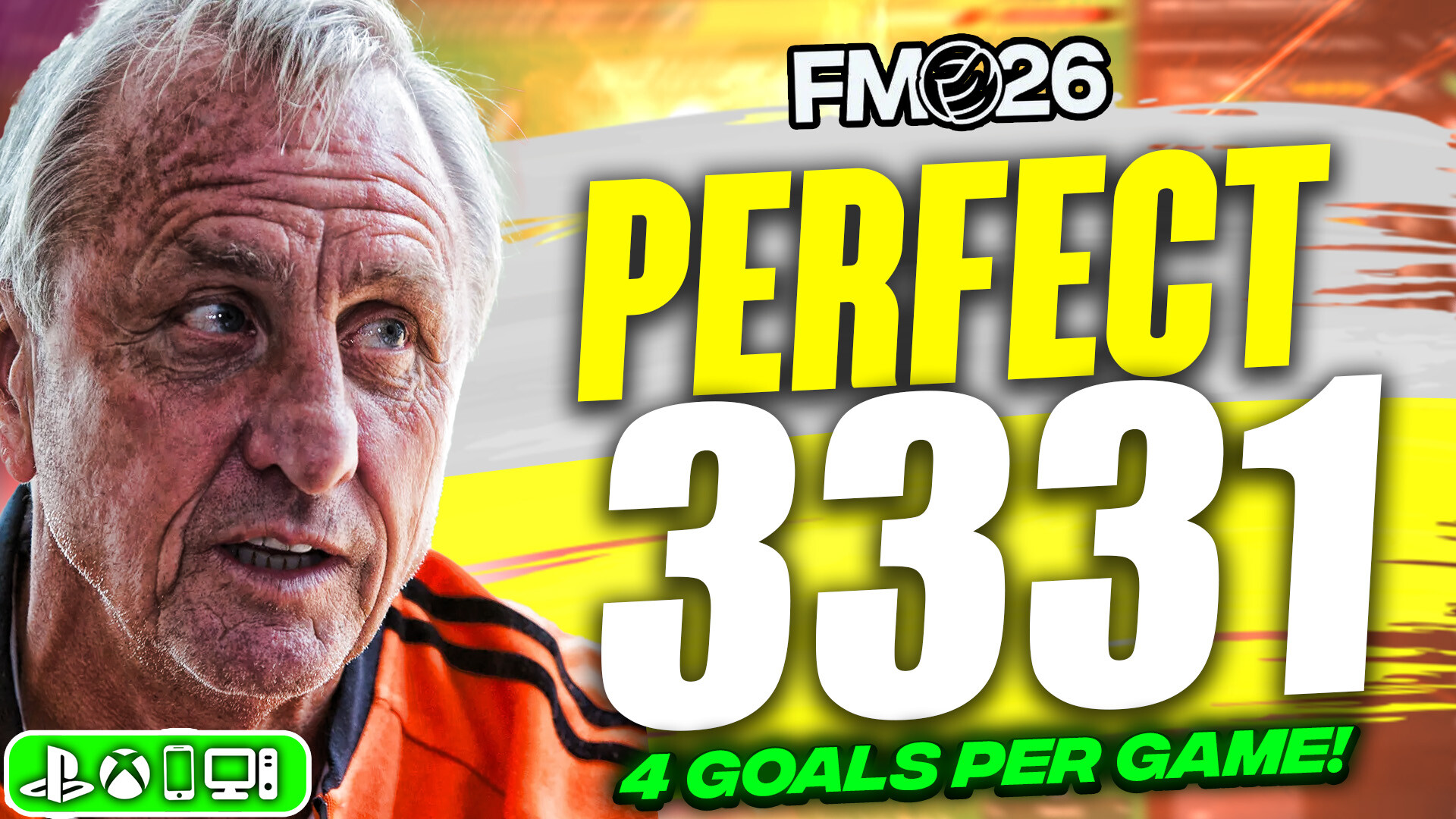 FM26 Cruyff PERFECT 3-3-3-1 Tactic: 4+ Goals/Game
