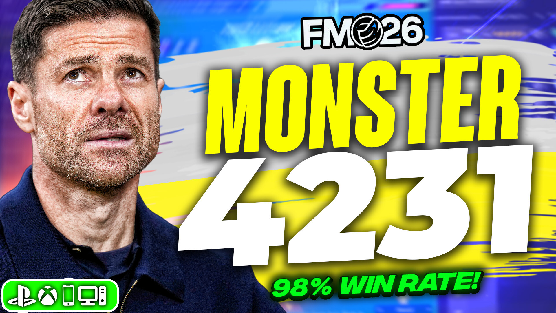 Xabi Alonso's MONSTER 4231 FM26 Tactics (98% Win Rate)