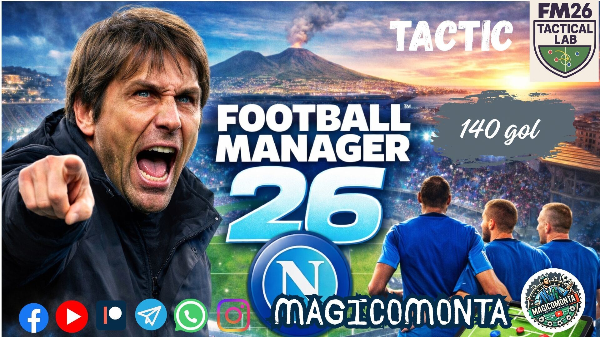 3-4-2-1 Antonio Conte's SS Napoli 2025/26
