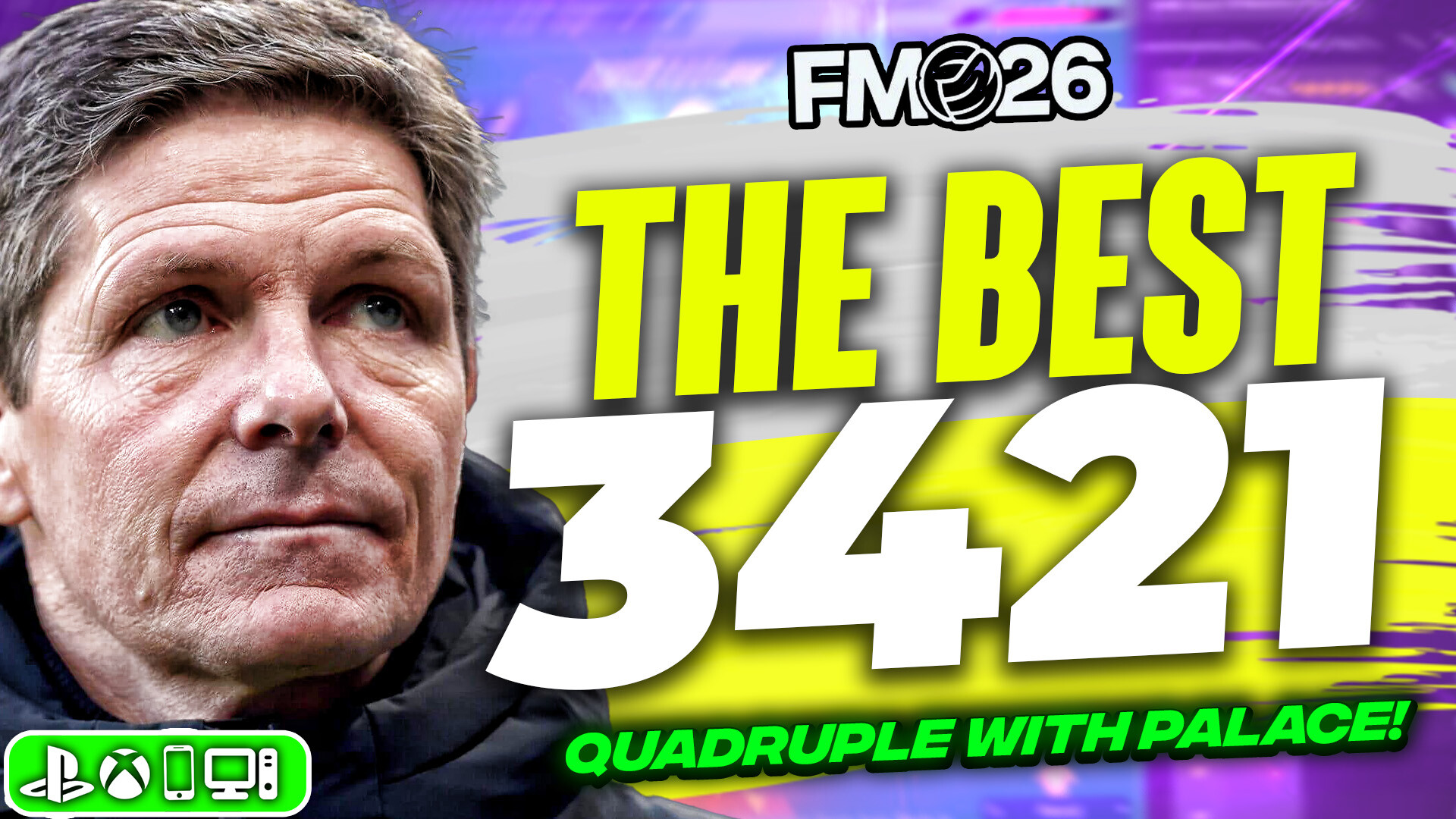 Glasner Inspired 3421 Underdog FM26 Tactic - Quadruple Won