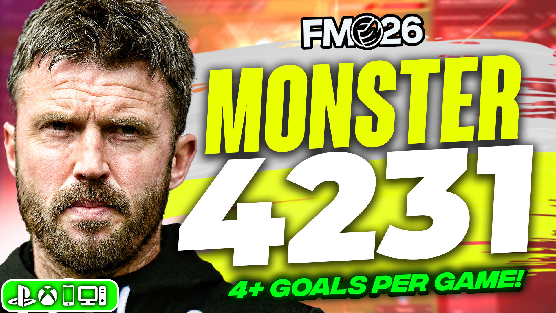 Carricks NEW Monster 4231 FM26 Tactics! 4+ Goals Per Game!