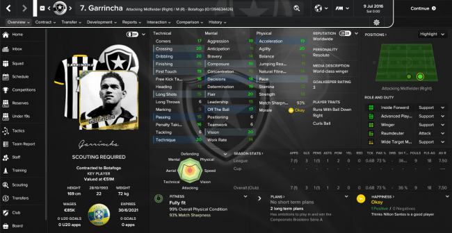 Garrincha Overview Profile