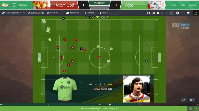 Man Utd v Ajax Pitch Full 2