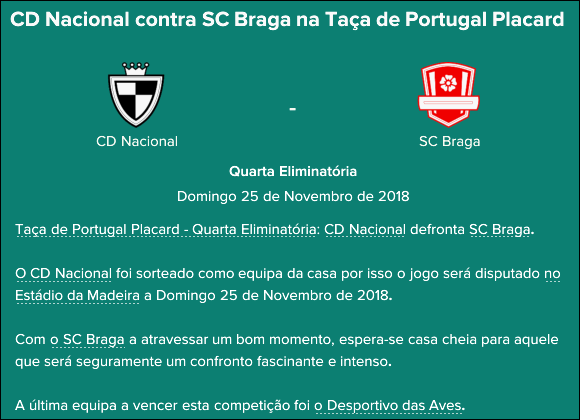 Braga Taca de Portugal