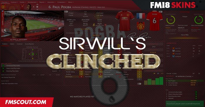 Football Manager 2018 Skins - Clinched FM18 Skin