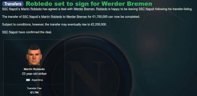 Robledo to Werder Bremen