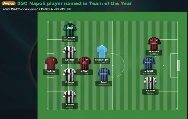 A player in team of the year