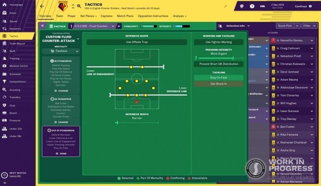 fm19 revamped tactics module out of possession