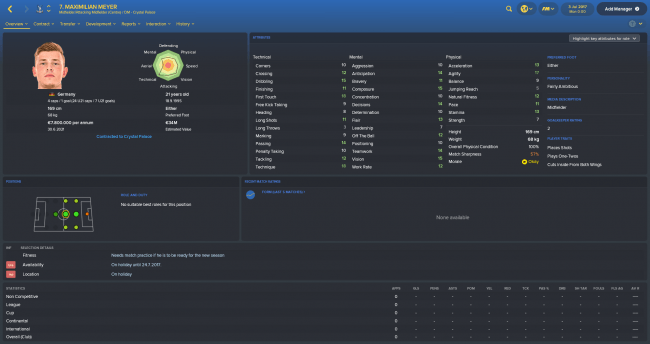 maximilian meyer to crystal palace fm18 summer 2018 transfer update