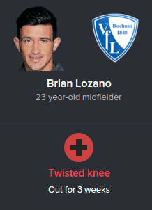 Lozano Injury